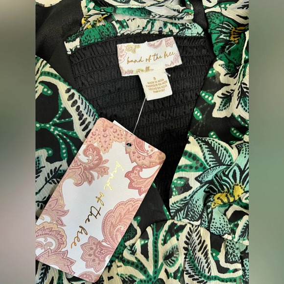 NWT BAND OF THE FREE Emerald Maisie Floral Mini Dress Size Small - Picture 12 of 16